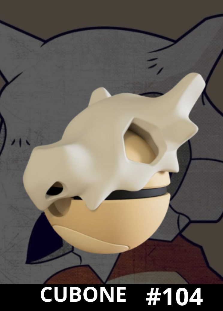 Pokéball de Cubone impresa en 3D - Pokeremmicias