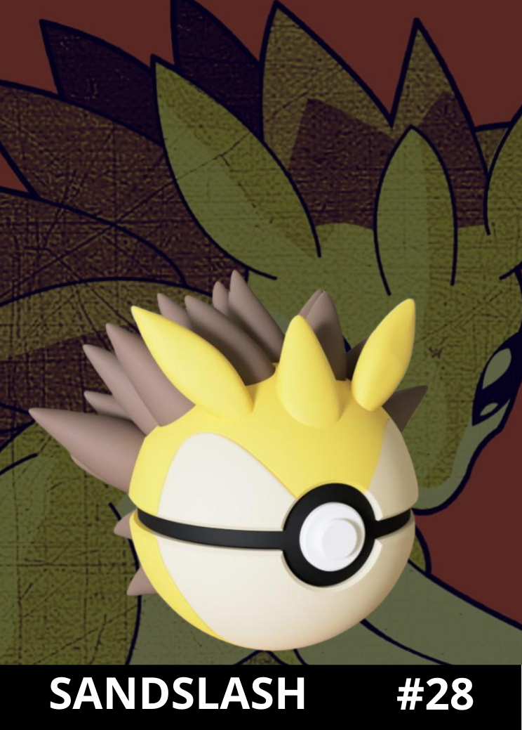 Pokéball de Sandslash impresa en 3D - Pokeremmicias