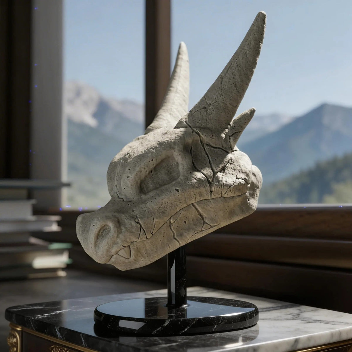 Cráneo de Charizard X impreso en 3D, detalle - Pokeremmicias