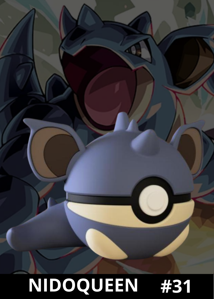 Pokéball de Nidoqueen impresa en 3D - Pokeremmicias