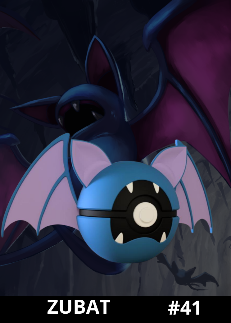 Pokéball de Zubat impresa en 3D - Pokeremmicias
