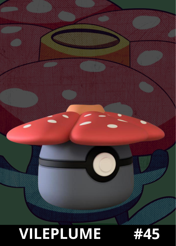 Pokéball de Vileplume impresa en 3D - Pokeremmicias