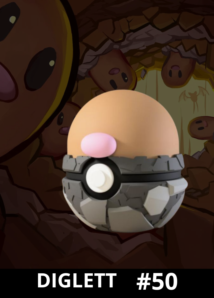 Pokéball de Diglett impresa en 3D - Pokeremmicias