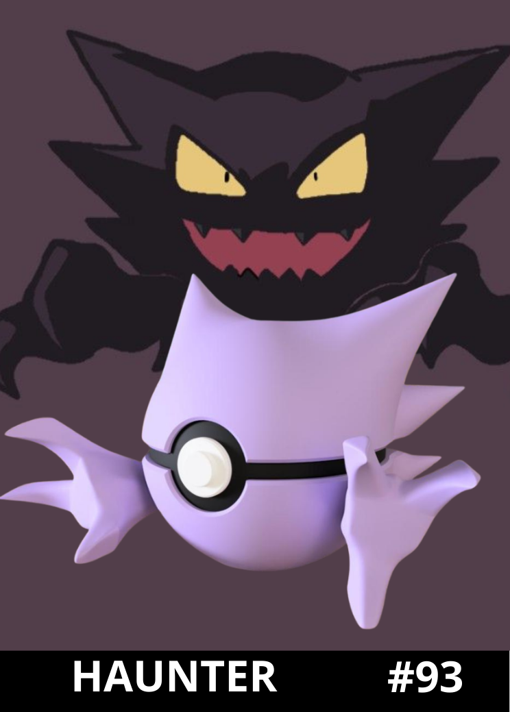 Pokéball de Haunter impresa en 3D - Pokeremmicias