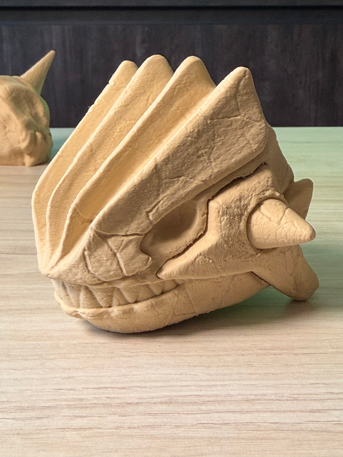Cráneo de Groudon impreso en 3D, detalle - Pokeremmicias