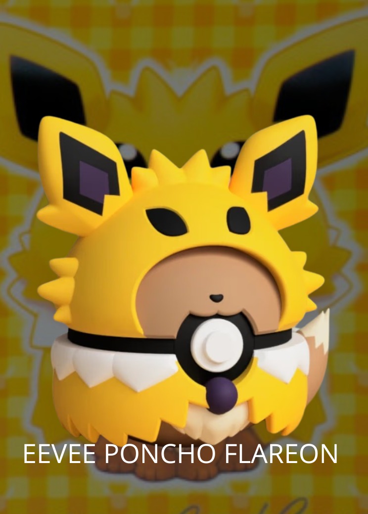 Eevee con cosplay de Jolteon impreso en 3D - Pokeremmicias