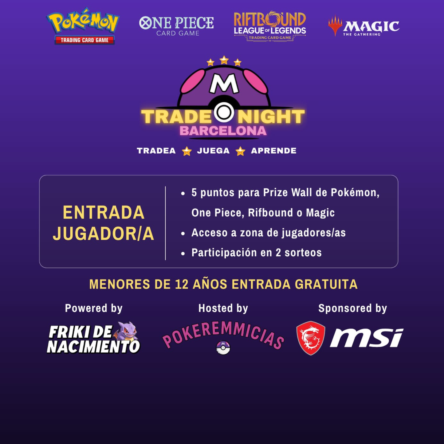 Entrada jugadores Anticipada (20 de Junio)