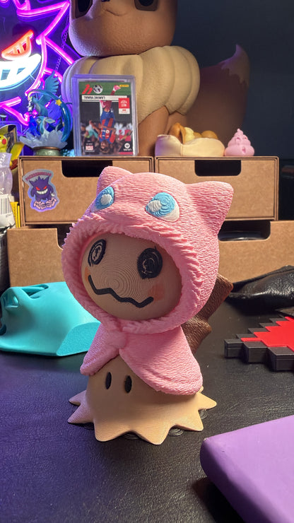 Mimikyu con poncho de Mew impreso en 3D - Pokeremmicias
