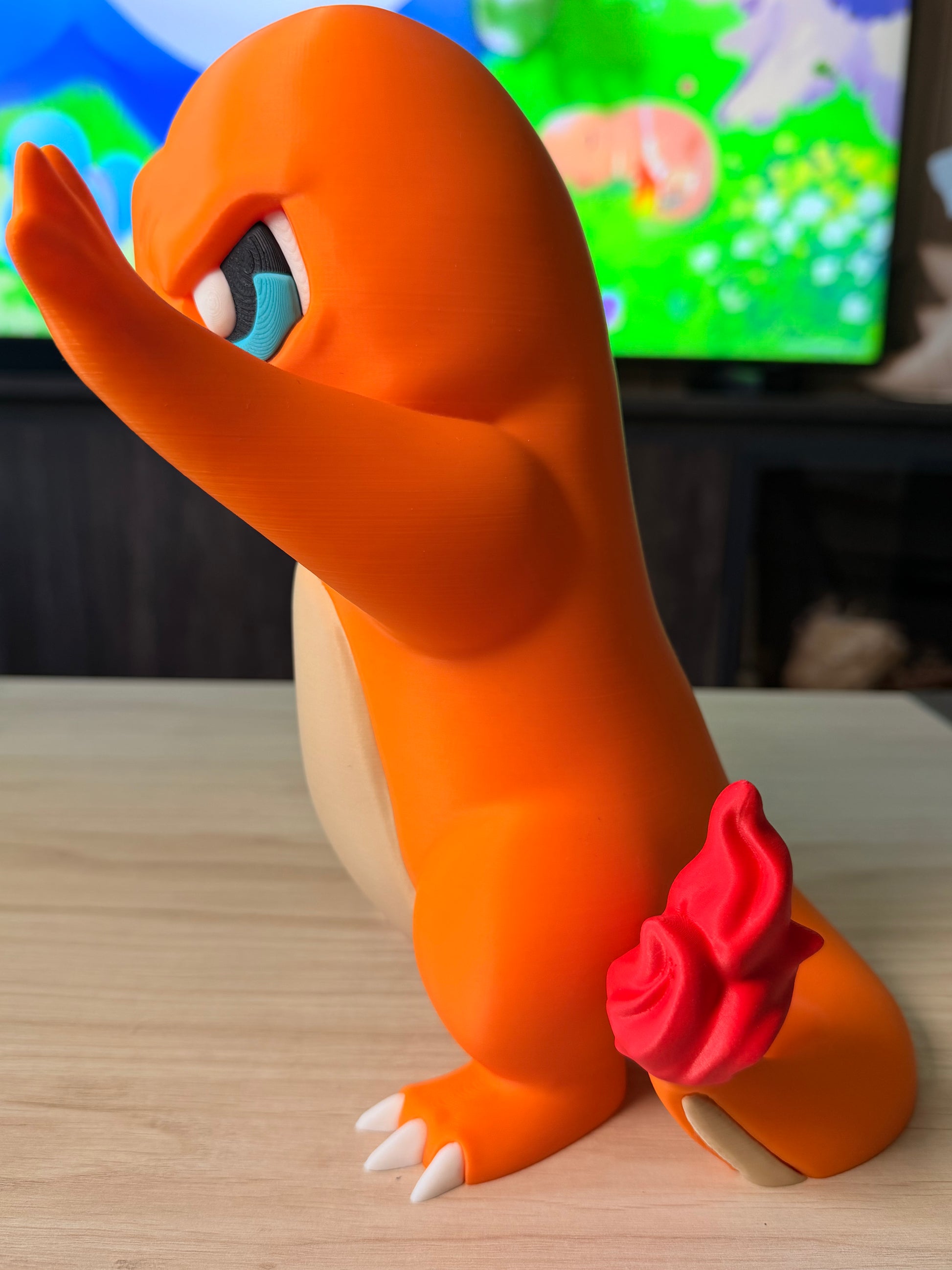 Pokewindow de Charmander XL impreso en 3D, detalle - Pokeremmicias