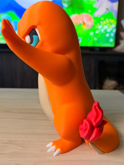 Pokewindow de Charmander XL impreso en 3D, detalle - Pokeremmicias