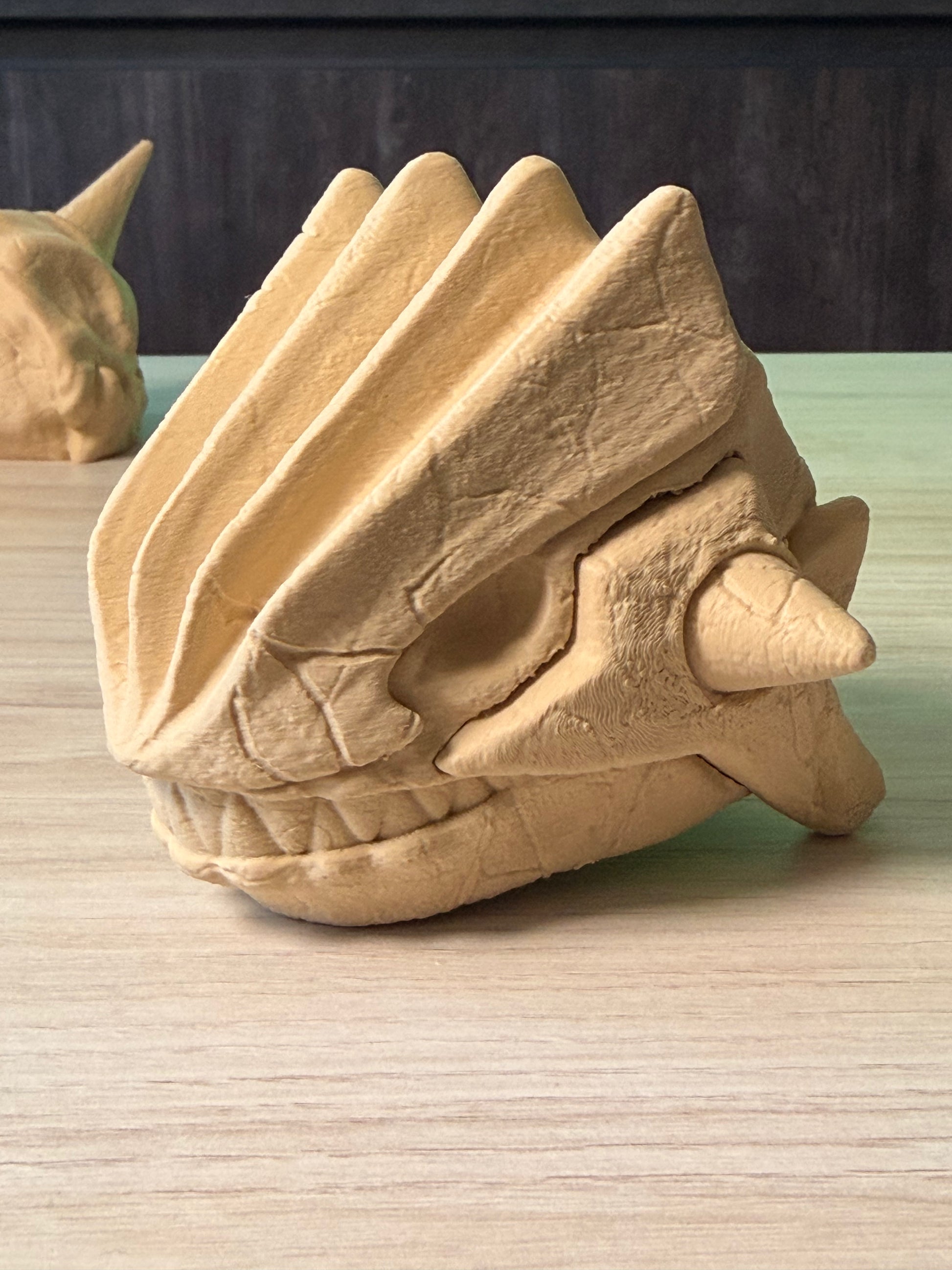 Cráneo de Groudon impreso en 3D, detalle - Pokeremmicias